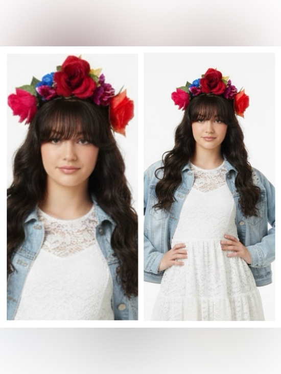 Handmade Accessories - Colorful Prom Festival Party Birthday Cosplay Flower Crowns Handmade